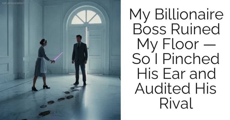 My Billionaire Boss Ruined My Floor — So I Pinched His Ear and Audited His Rival