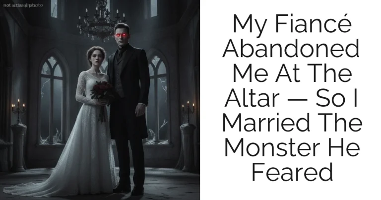 My Fiancé Abandoned Me At The Altar — So I Married The Monster He Feared
