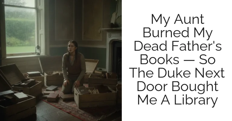 My Aunt Burned My Dead Father's Books — So The Duke Next Door Bought Me A Library