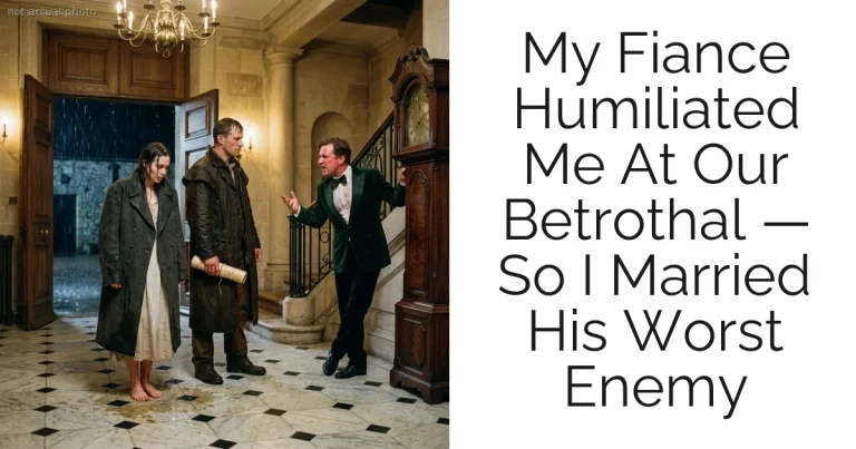 My Fiance Humiliated Me At Our Betrothal — So I Married His Worst Enemy