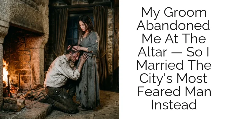 My Groom Abandoned Me At The Altar — So I Married The City's Most Feared Man Instead
