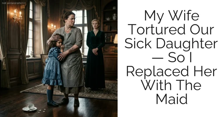My Wife Tortured Our Sick Daughter — So I Replaced Her With The Maid