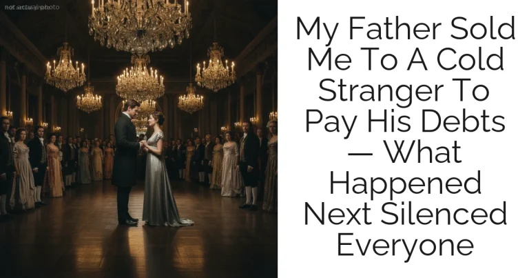 My Father Sold Me To A Cold Stranger To Pay His Debts — What Happened Next Silenced Everyone
