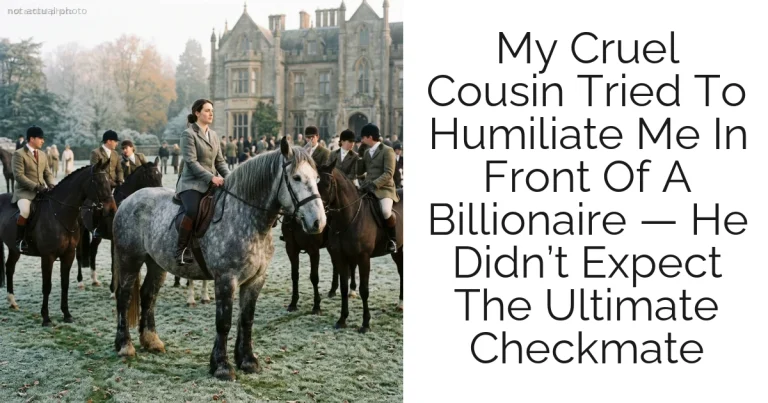 My Cruel Cousin Tried To Humiliate Me In Front Of A Billionaire — He Didn’t Expect The Ultimate Checkmate