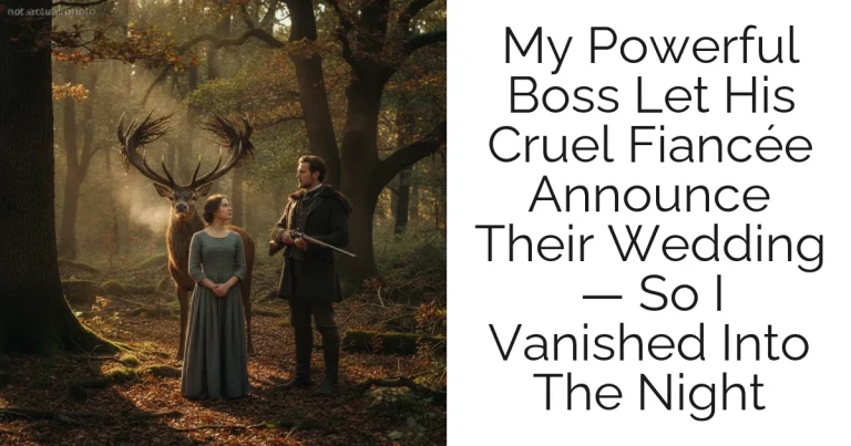 My Powerful Boss Let His Cruel Fiancée Announce Their Wedding — So I Vanished Into The Night