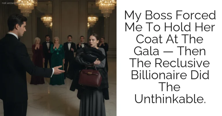 My Boss Forced Me To Hold Her Coat At The Gala — Then The Reclusive Billionaire Did The Unthinkable.