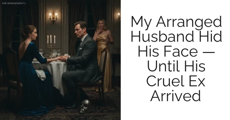 My Arranged Husband Hid His Face — Until His Cruel Ex Arrived