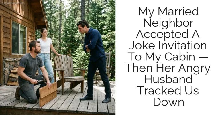 My Married Neighbor Accepted A Joke Invitation To My Cabin — Then Her Angry Husband Tracked Us Down