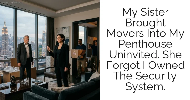 My Sister Brought Movers Into My Penthouse Uninvited. She Forgot I Owned The Security System.
