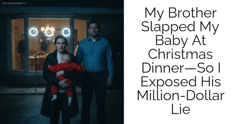 My Brother Slapped My Baby At Christmas Dinner—So I Exposed His Million-Dollar Lie