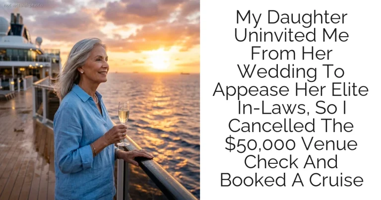 My Daughter Uninvited Me From Her Wedding To Appease Her Elite In-Laws, So I Cancelled The $50,000 Venue Check And Booked A Cruise