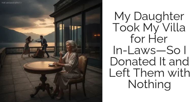 My Daughter Took My Villa for Her In-Laws—So I Donated It and Left Them with Nothing
