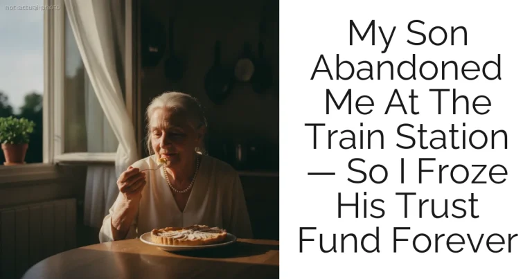 My Son Abandoned Me At The Train Station — So I Froze His Trust Fund Forever