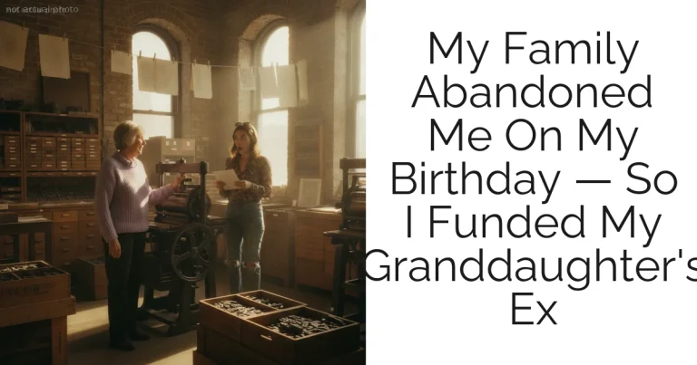 My Family Abandoned Me On My Birthday — So I Funded My Granddaughter's Ex