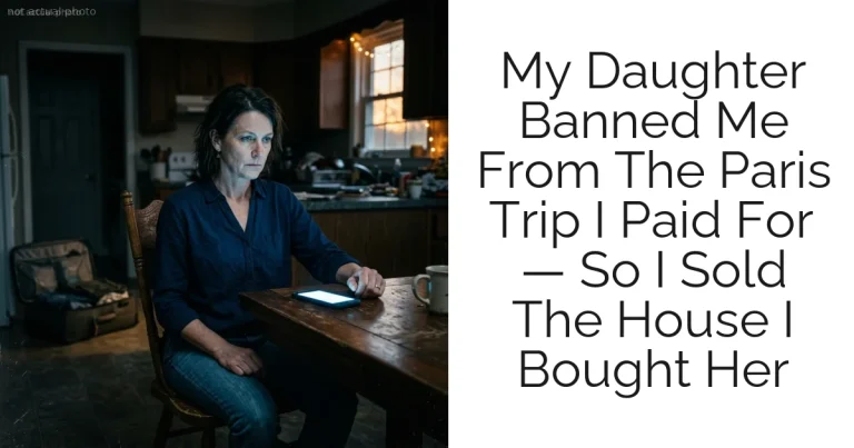 My Daughter Banned Me From The Paris Trip I Paid For — So I Sold The House I Bought Her