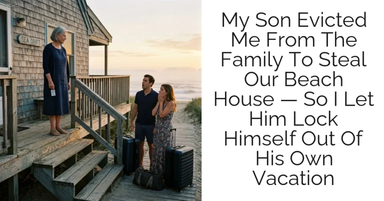 My Son Evicted Me From The Family To Steal Our Beach House — So I Let Him Lock Himself Out Of His Own Vacation