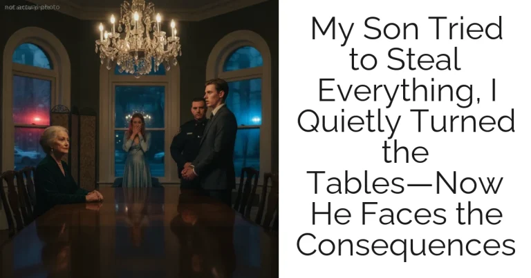 My Son Tried to Steal Everything, I Quietly Turned the Tables—Now He Faces the Consequences