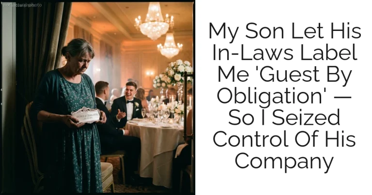 My Son Let His In-Laws Label Me 'Guest By Obligation' — So I Seized Control Of His Company