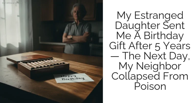 My Estranged Daughter Sent Me A Birthday Gift After 5 Years — The Next Day, My Neighbor Collapsed From Poison
