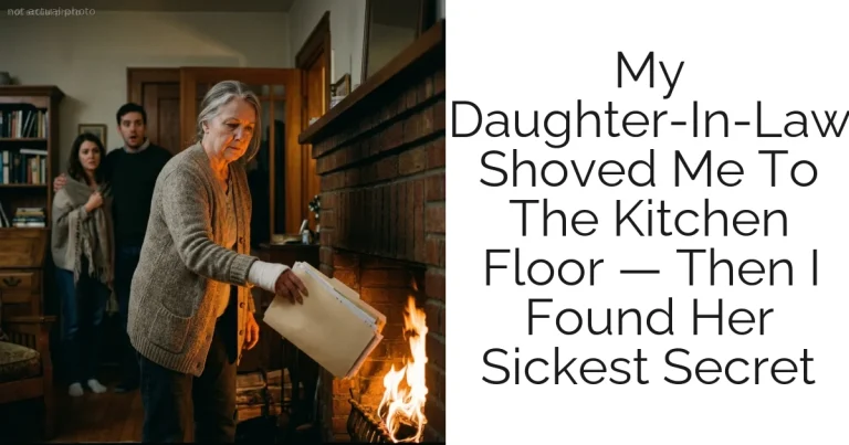 My Daughter-In-Law Shoved Me To The Kitchen Floor — Then I Found Her Sickest Secret