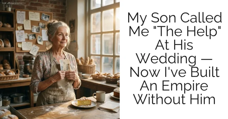 My Son Called Me "The Help" At His Wedding — Now I've Built An Empire Without Him
