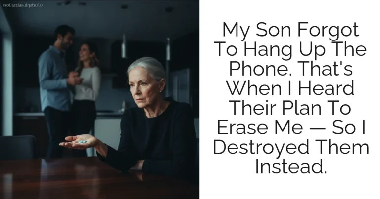 My Son Forgot To Hang Up The Phone. That's When I Heard Their Plan To Erase Me — So I Destroyed Them Instead.