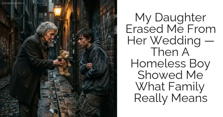 My Daughter Erased Me From Her Wedding — Then A Homeless Boy Showed Me What Family Really Means