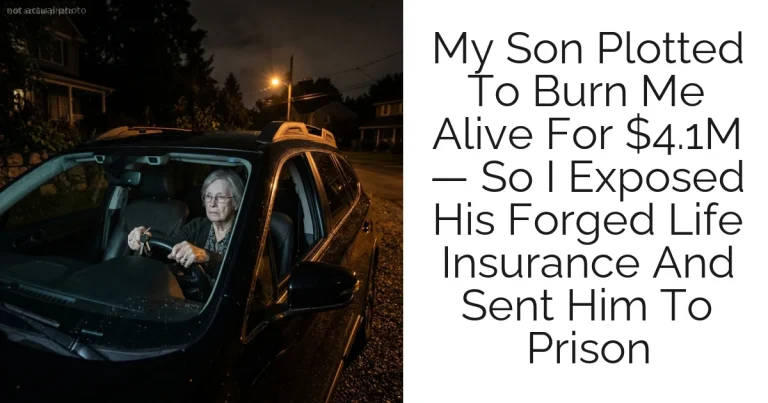 My Son Plotted To Burn Me Alive For $4.1M — So I Exposed His Forged Life Insurance And Sent Him To Prison