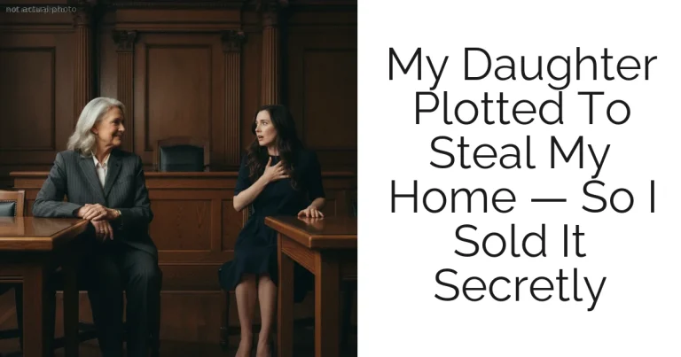 My Daughter Plotted To Steal My Home — So I Sold It Secretly