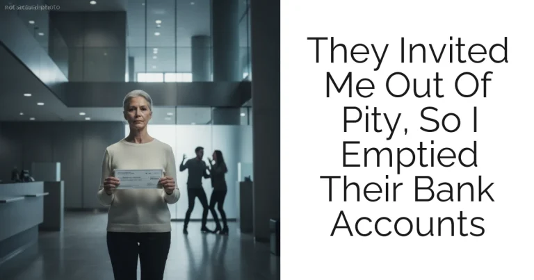 They Invited Me Out Of Pity, So I Emptied Their Bank Accounts