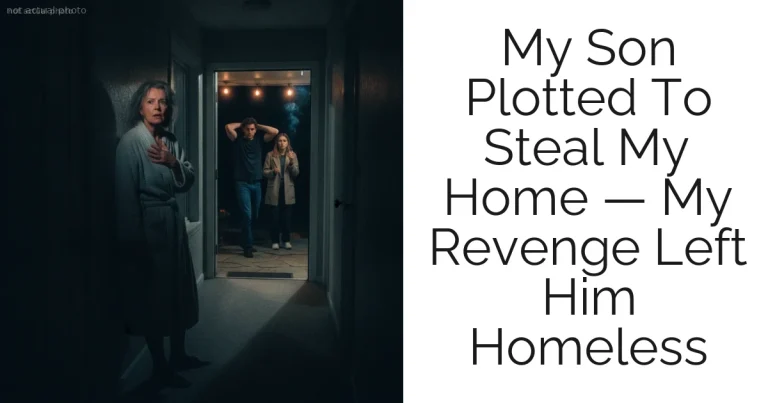 My Son Plotted To Steal My Home — My Revenge Left Him Homeless