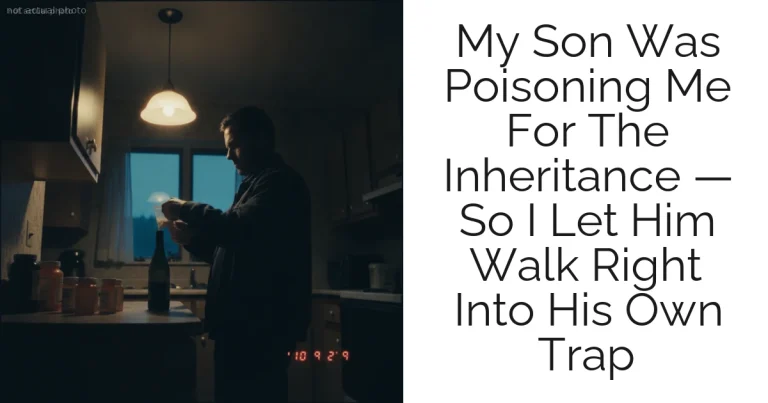 My Son Was Poisoning Me For The Inheritance — So I Let Him Walk Right Into His Own Trap