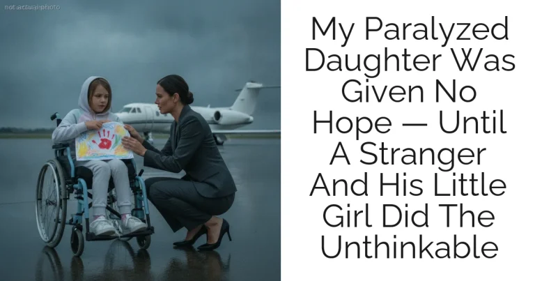 My Paralyzed Daughter Was Given No Hope — Until A Stranger And His Little Girl Did The Unthinkable