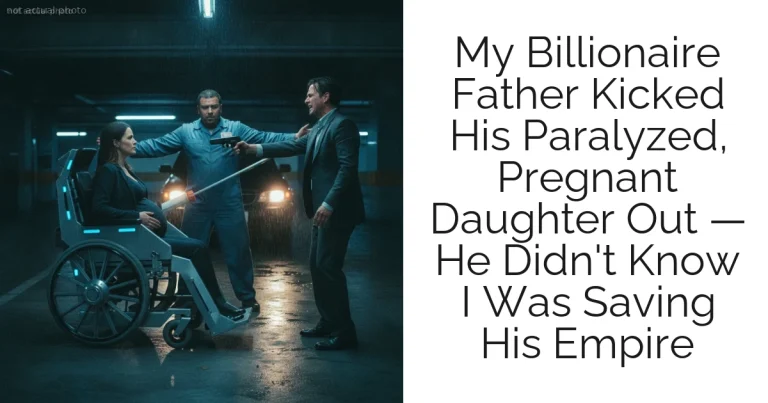 My Billionaire Father Kicked His Paralyzed, Pregnant Daughter Out — He Didn't Know I Was Saving His Empire