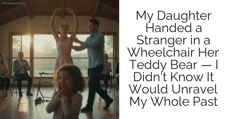 My Daughter Handed a Stranger in a Wheelchair Her Teddy Bear — I Didn't Know It Would Unravel My Whole Past