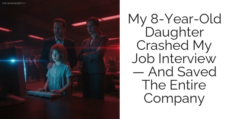 My 8-Year-Old Daughter Crashed My Job Interview — And Saved The Entire Company