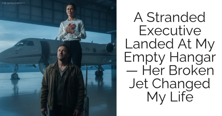 A Stranded Executive Landed At My Empty Hangar — Her Broken Jet Changed My Life