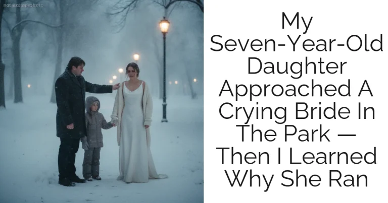 My Seven-Year-Old Daughter Approached A Crying Bride In The Park — Then I Learned Why She Ran