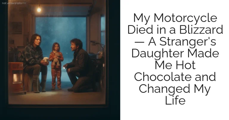 My Motorcycle Died in a Blizzard — A Stranger's Daughter Made Me Hot Chocolate and Changed My Life
