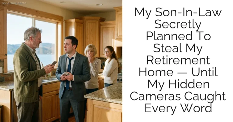 My Son-In-Law Secretly Planned To Steal My Retirement Home — Until My Hidden Cameras Caught Every Word