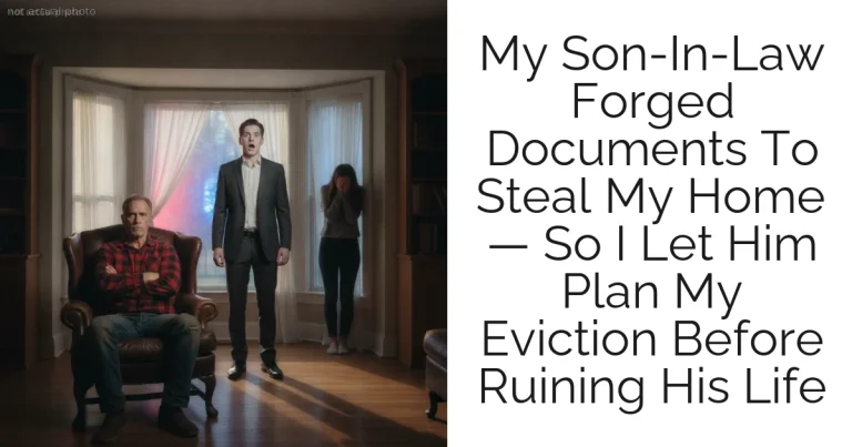 My Son-In-Law Forged Documents To Steal My Home — So I Let Him Plan My Eviction Before Ruining His Life