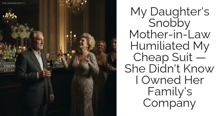My Daughter's Snobby Mother-in-Law Humiliated My Cheap Suit — She Didn't Know I Owned Her Family's Company
