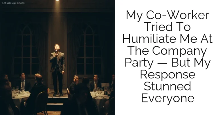 My Co-Worker Tried To Humiliate Me At The Company Party — But My Response Stunned Everyone
