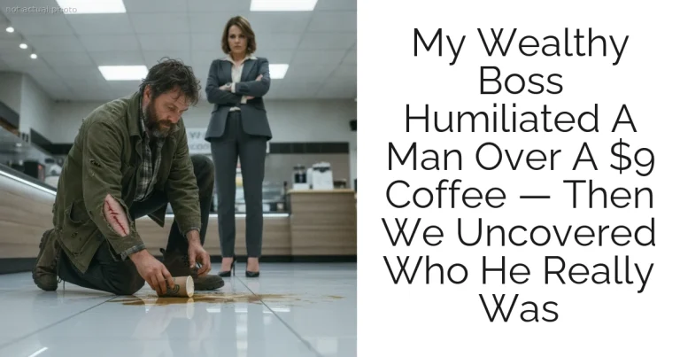 My Wealthy Boss Humiliated A Man Over A $9 Coffee — Then We Uncovered Who He Really Was