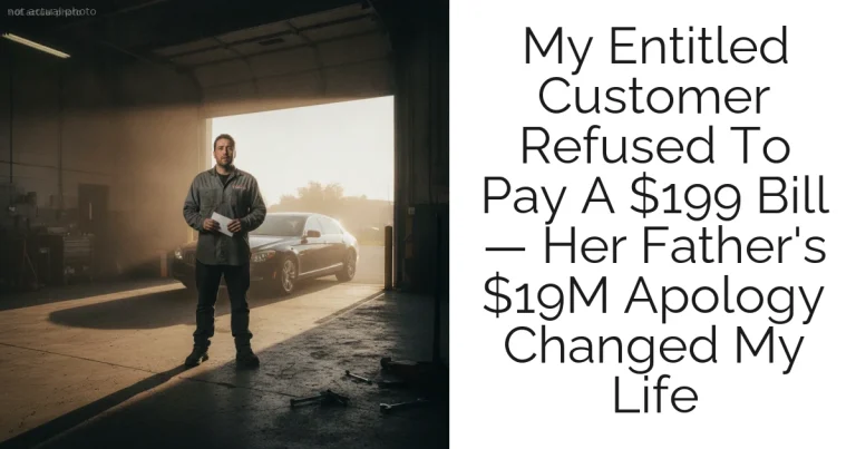 My Entitled Customer Refused To Pay A $199 Bill — Her Father's $19M Apology Changed My Life
