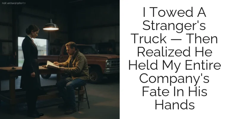 I Towed A Stranger's Truck — Then Realized He Held My Entire Company's Fate In His Hands