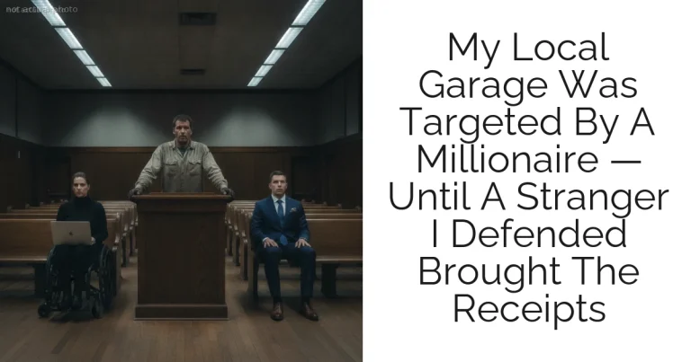 My Local Garage Was Targeted By A Millionaire — Until A Stranger I Defended Brought The Receipts