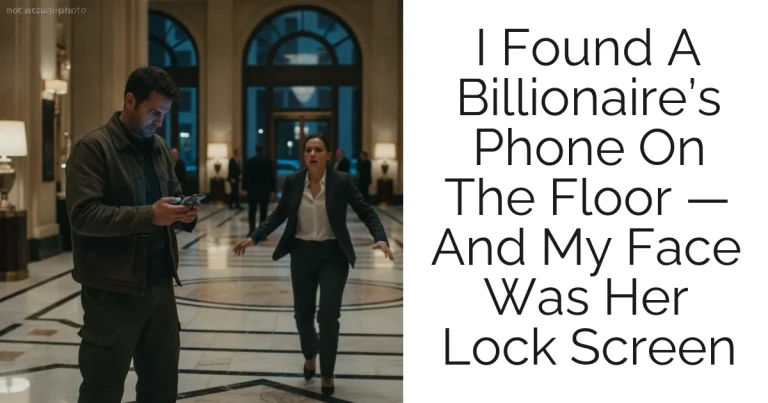 I Found A Billionaire’s Phone On The Floor — And My Face Was Her Lock Screen