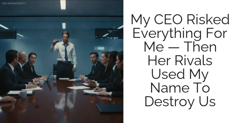 My CEO Risked Everything For Me — Then Her Rivals Used My Name To Destroy Us