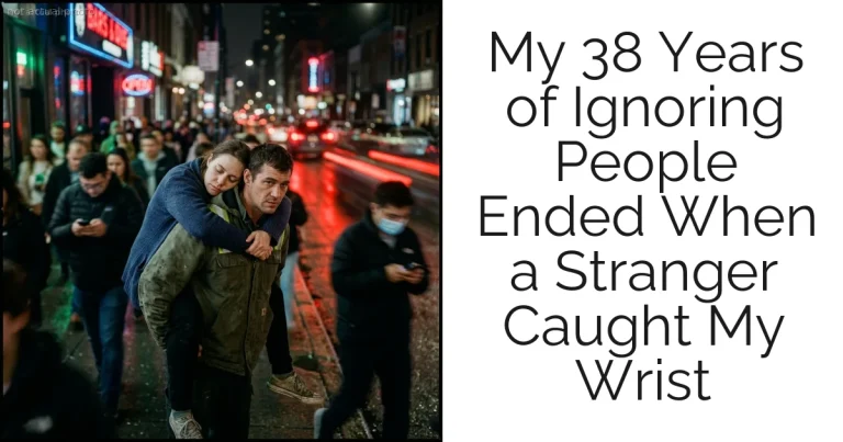 My 38 Years of Ignoring People Ended When a Stranger Caught My Wrist